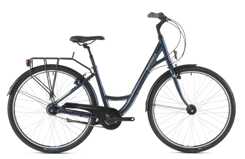 Ridgeback Avenida 7 Traditional Step-Through Bike in Dark Blue